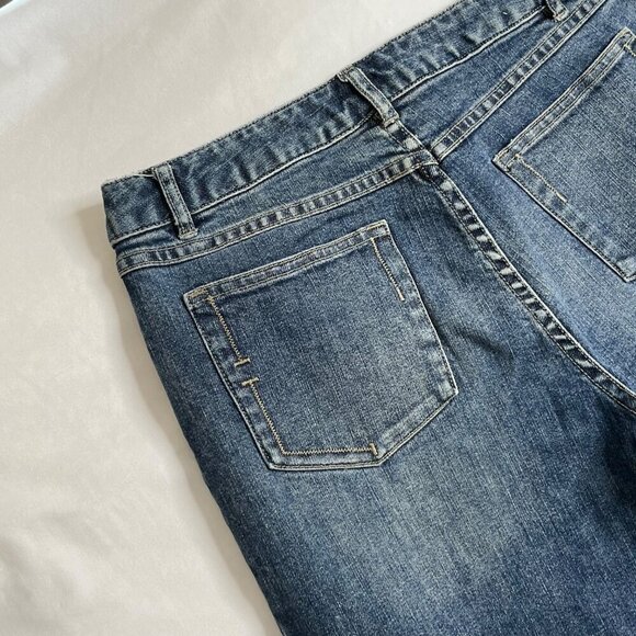 J Jill Straight Leg Jeans 5 Pocket Medium Wash Blue Size 8 - Picture 9 of 11